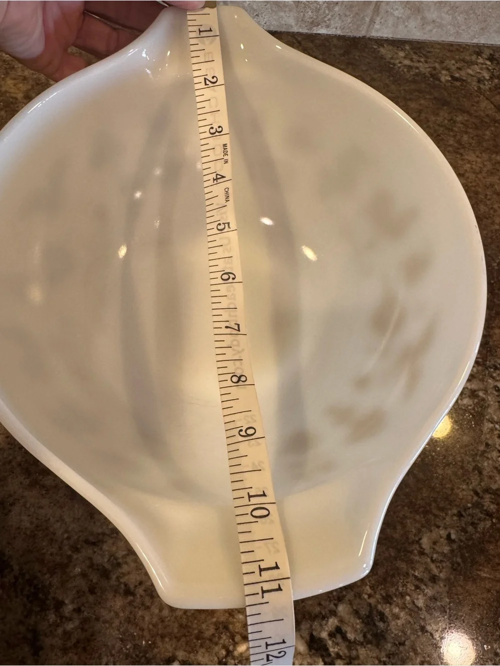 Vintage Pyrex Early American #443 2.5 Qt Cinderella Mixing Bowl Brown White